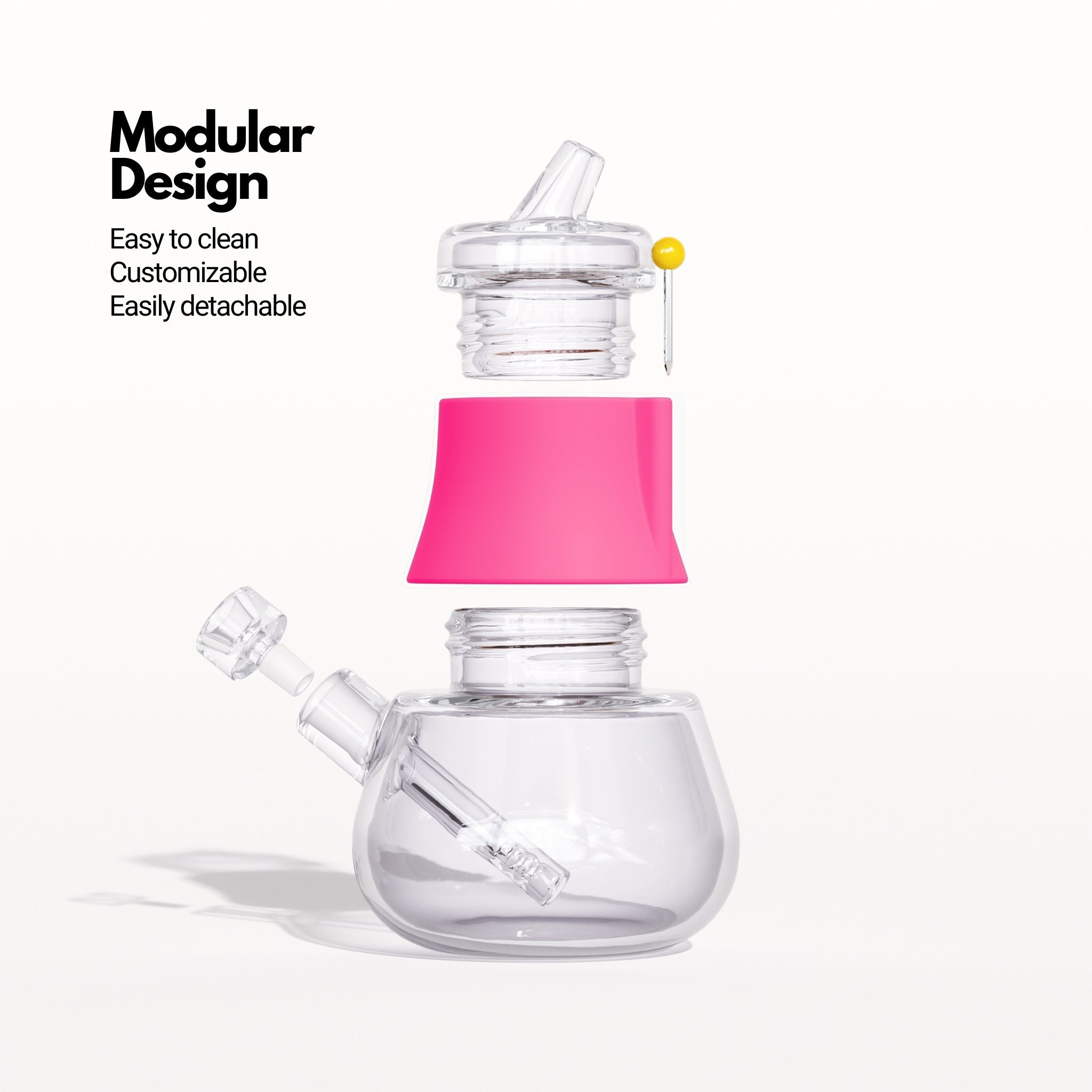 The Bubbler - Hot Pink - Discreet Smoker