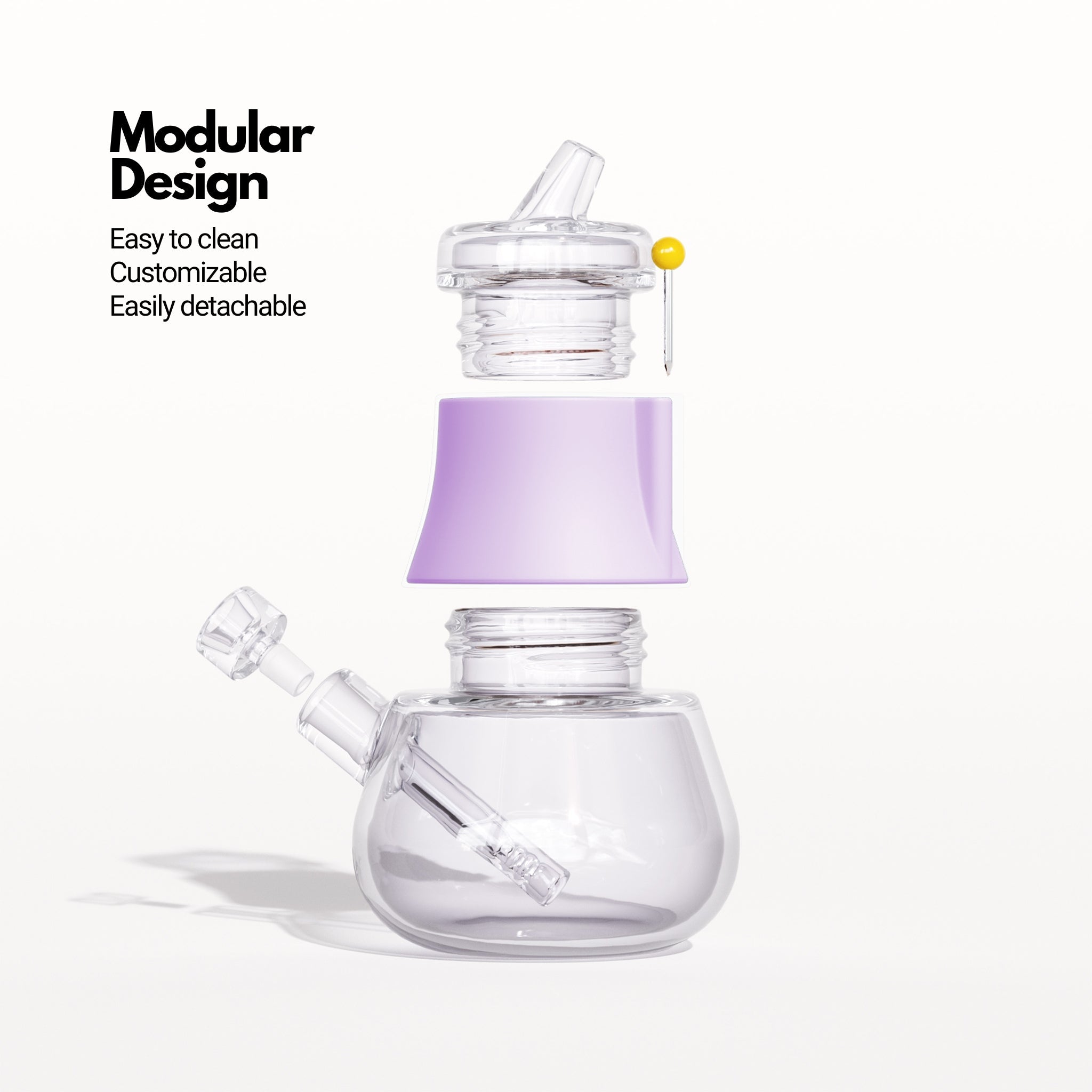 The Bubbler - Lavender - Discreet Smoker