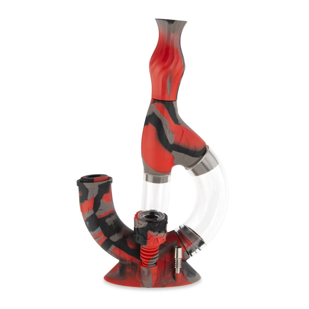 Ooze Echo Silicone Water Pipe - Discreet Smoker