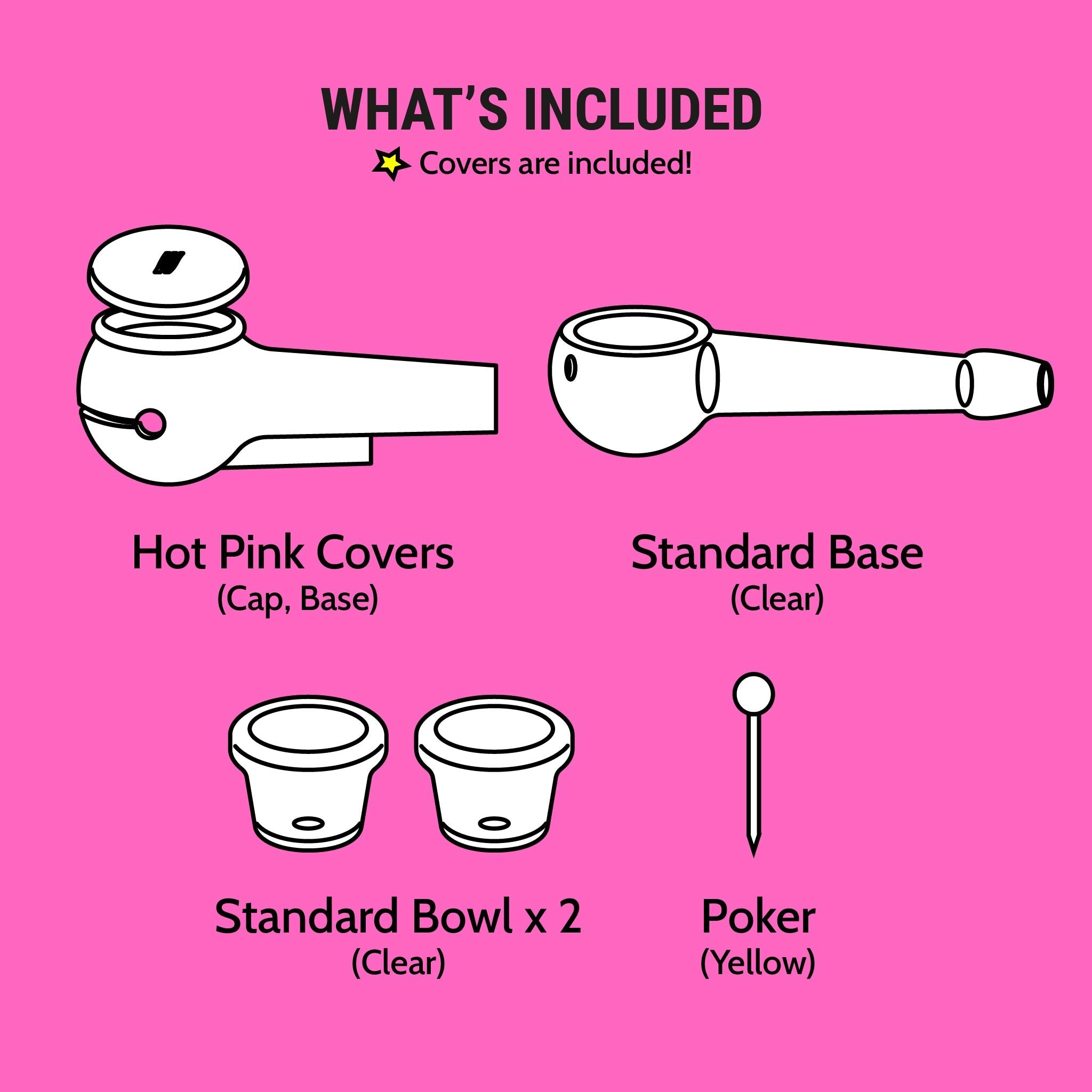 The Pipe - Hot Pink - Discreet Smoker