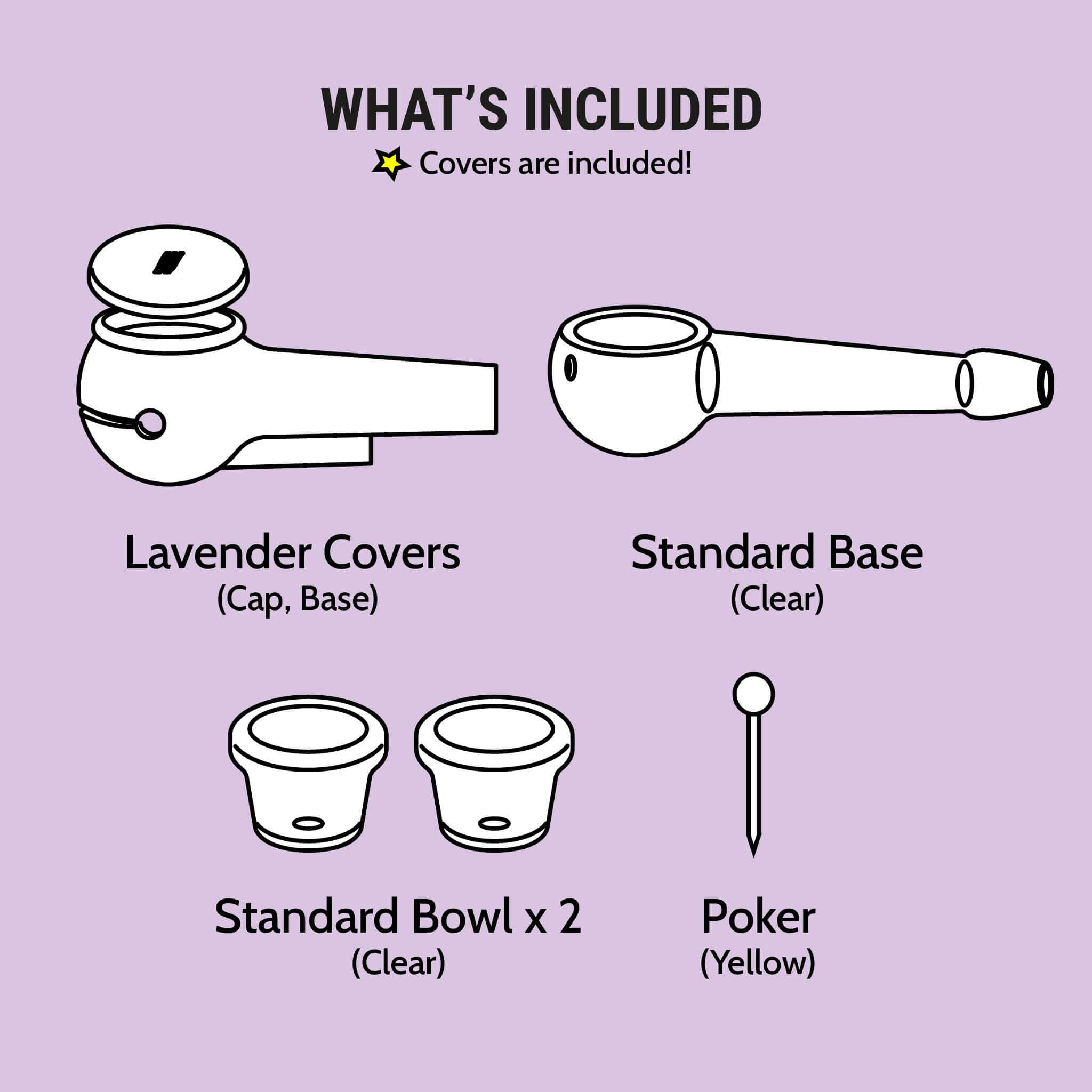 The Pipe - Lavender - Discreet Smoker