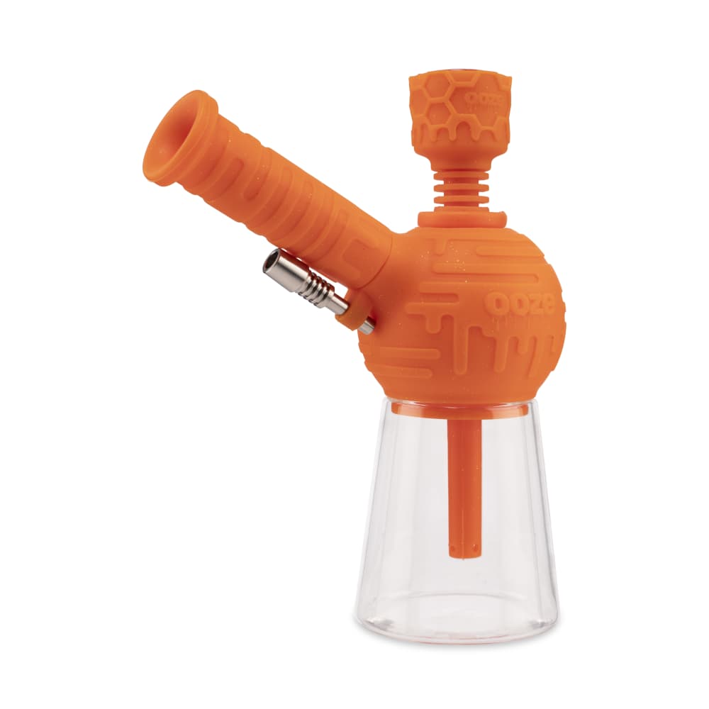 Ooze Blaster Silicone Glass 4-in-1 Hybrid Water Pipe and Dab Straw - Discreet Smoker