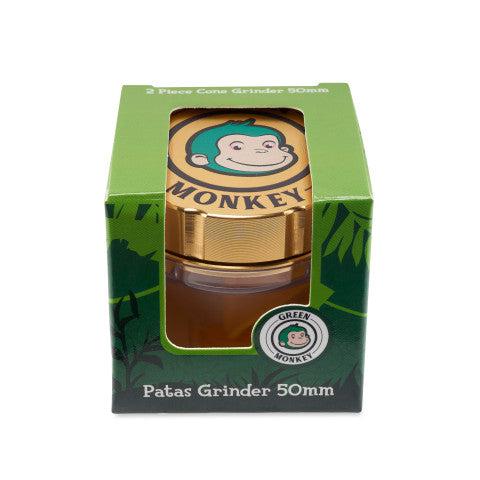Green Monkey Grinder - Patas 2pc - 50mm - Discreet Smoker