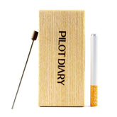 Wooden Dugout With Cleaning Tool - Discreet Smoker