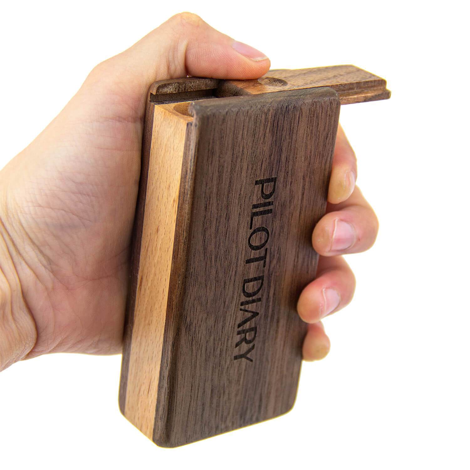 Wooden Magnetic Dugout - Discreet Smoker