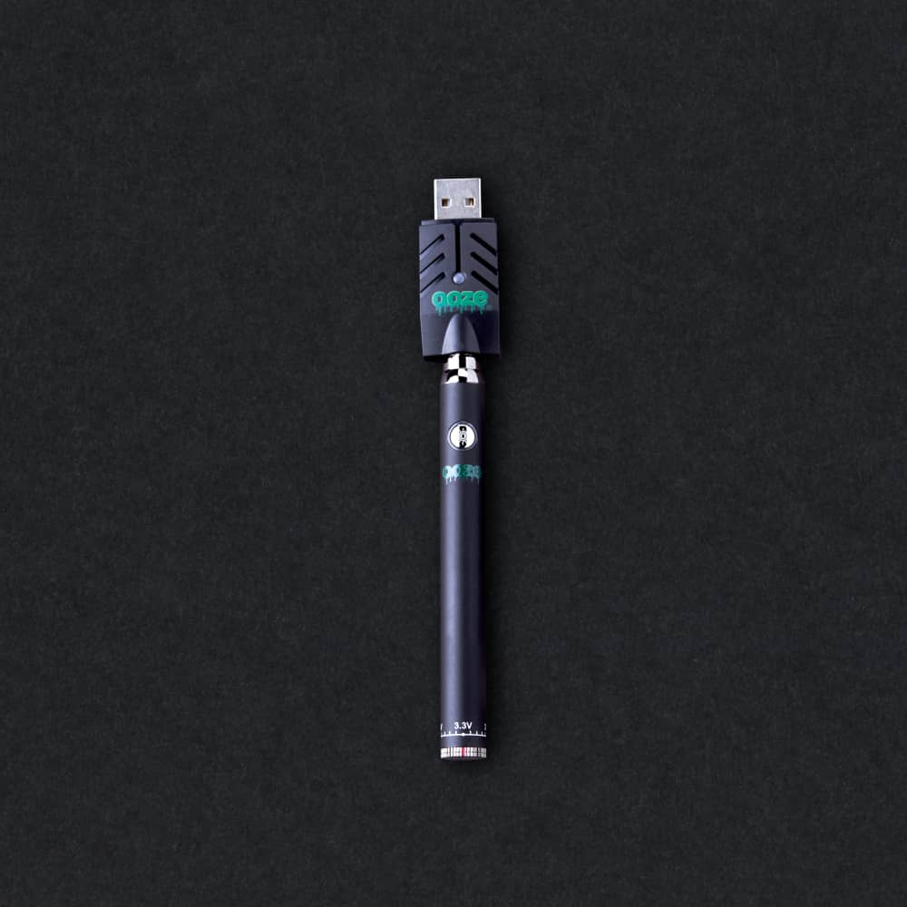 Ooze Slim Twist 510 Thread 320 mAh CBD Vape Pen Battery + USB Charger - Discreet Smoker