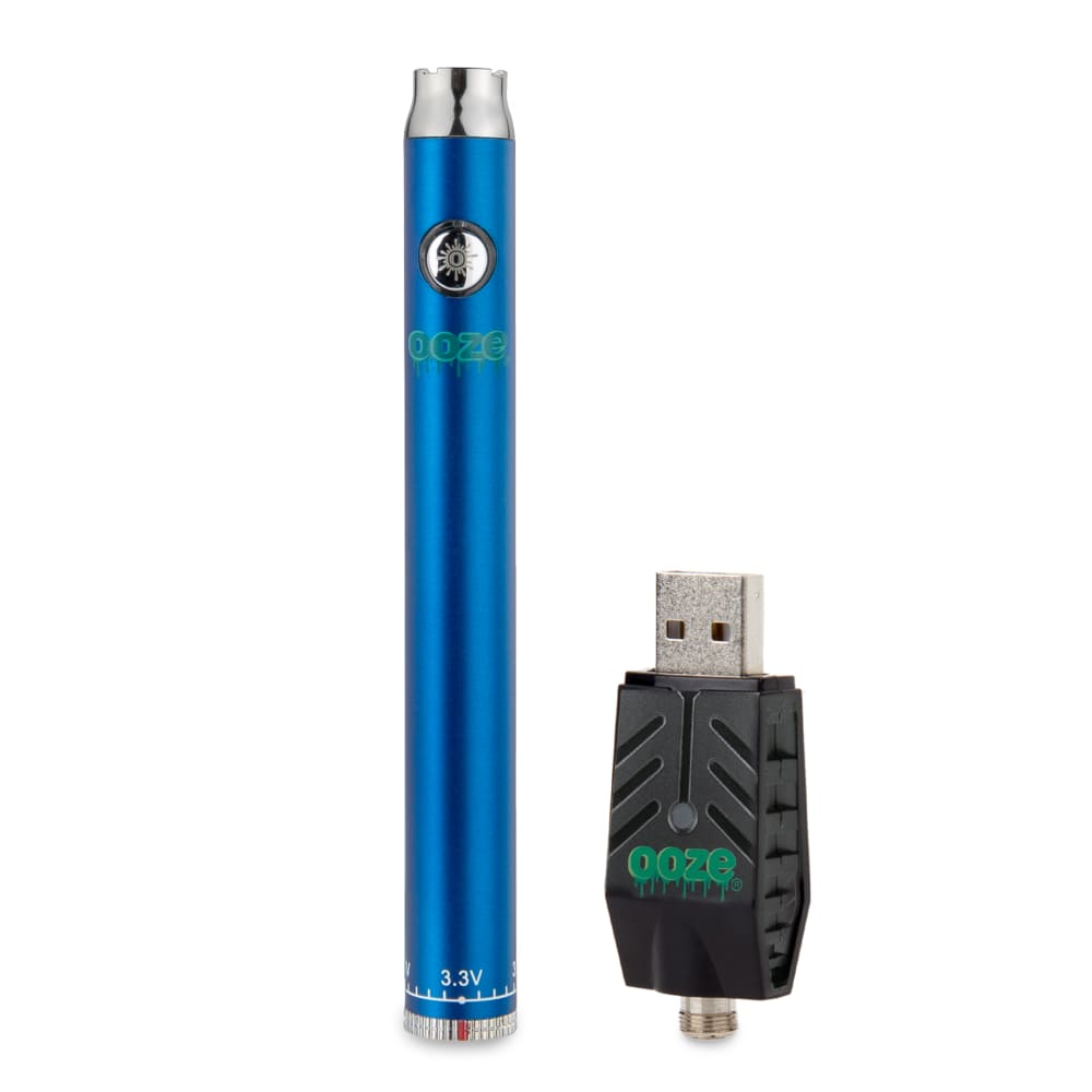 Ooze Slim Twist 510 Thread 320 mAh CBD Vape Pen Battery + USB Charger - Discreet Smoker
