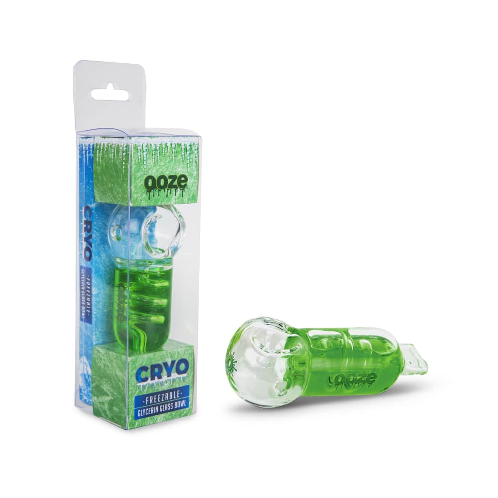Ooze Cryo Freezable Glycerin Glass Bowl - Discreet Smoker