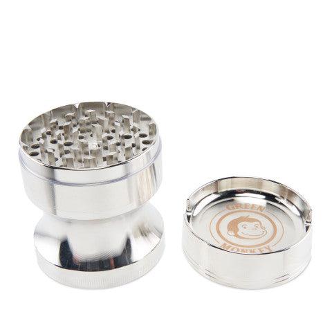 Green Monkey Grinder - Chacma 4pc with Ashtray - 63mm - Discreet Smoker