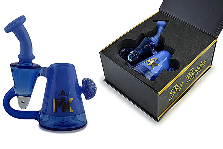 MK Glass Sky Bubbler Recycler - Discreet Smoker