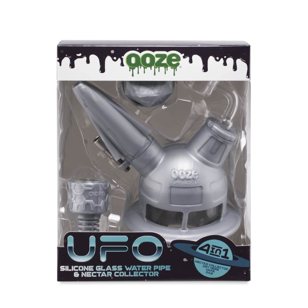 Ooze UFO Silicone Water Pipe - Discreet Smoker