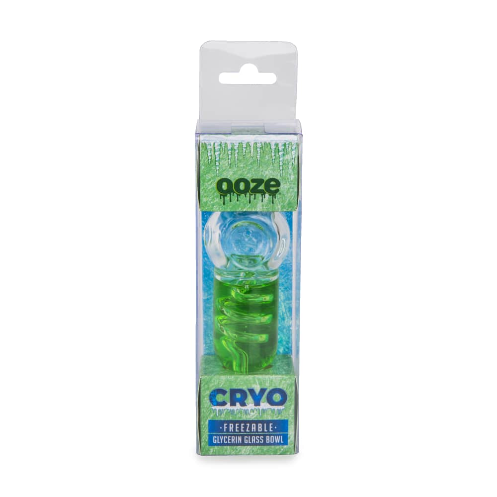 Ooze Cryo Freezable Glycerin Glass Bowl - Discreet Smoker