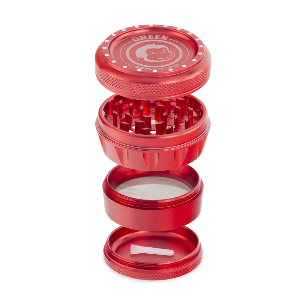 Green Monkey Grinder - Tamarin 4pc - 70mm - Discreet Smoker