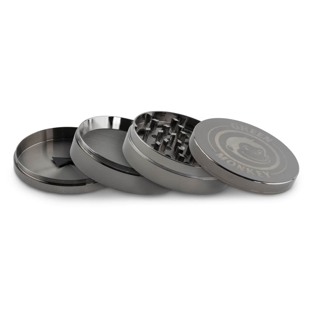 Green Monkey Grinder - Capuchin 4pc - 75mm - Discreet Smoker