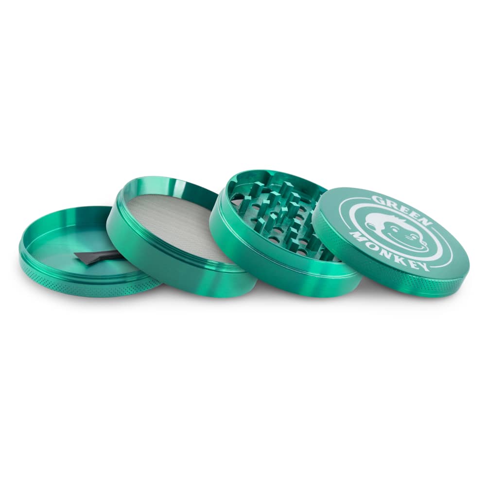 Green Monkey Grinder - Capuchin 4pc - 75mm - Discreet Smoker
