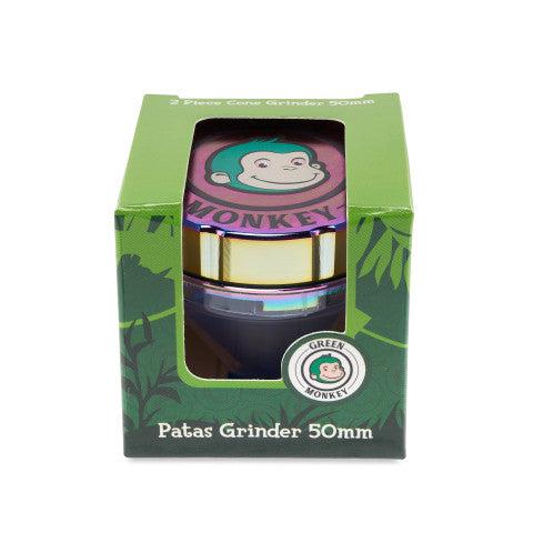 Green Monkey Grinder - Patas 2pc - 50mm - Discreet Smoker