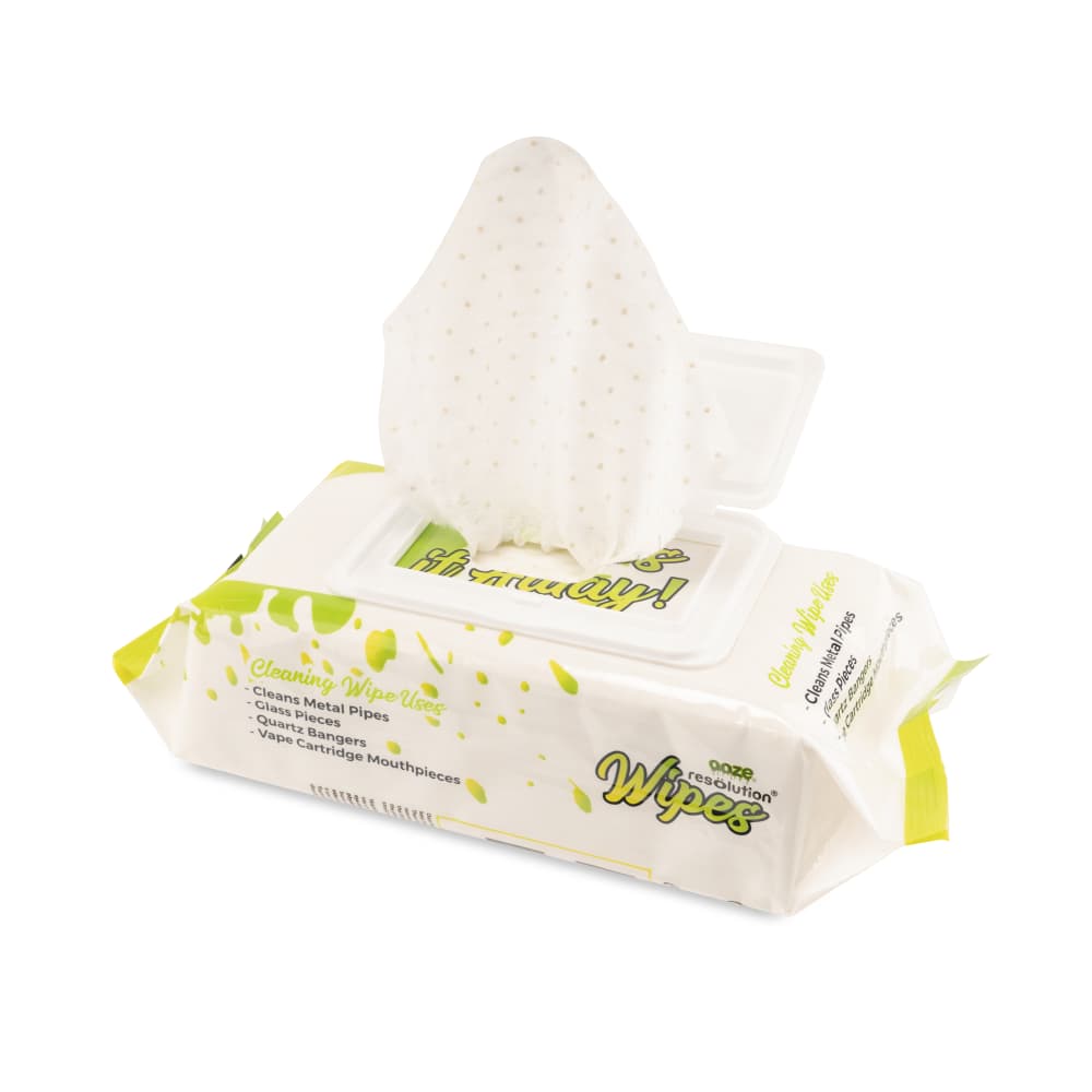 Ooze Resolution Glass Cleaning Res Wipes - 100ct - Discreet Smoker