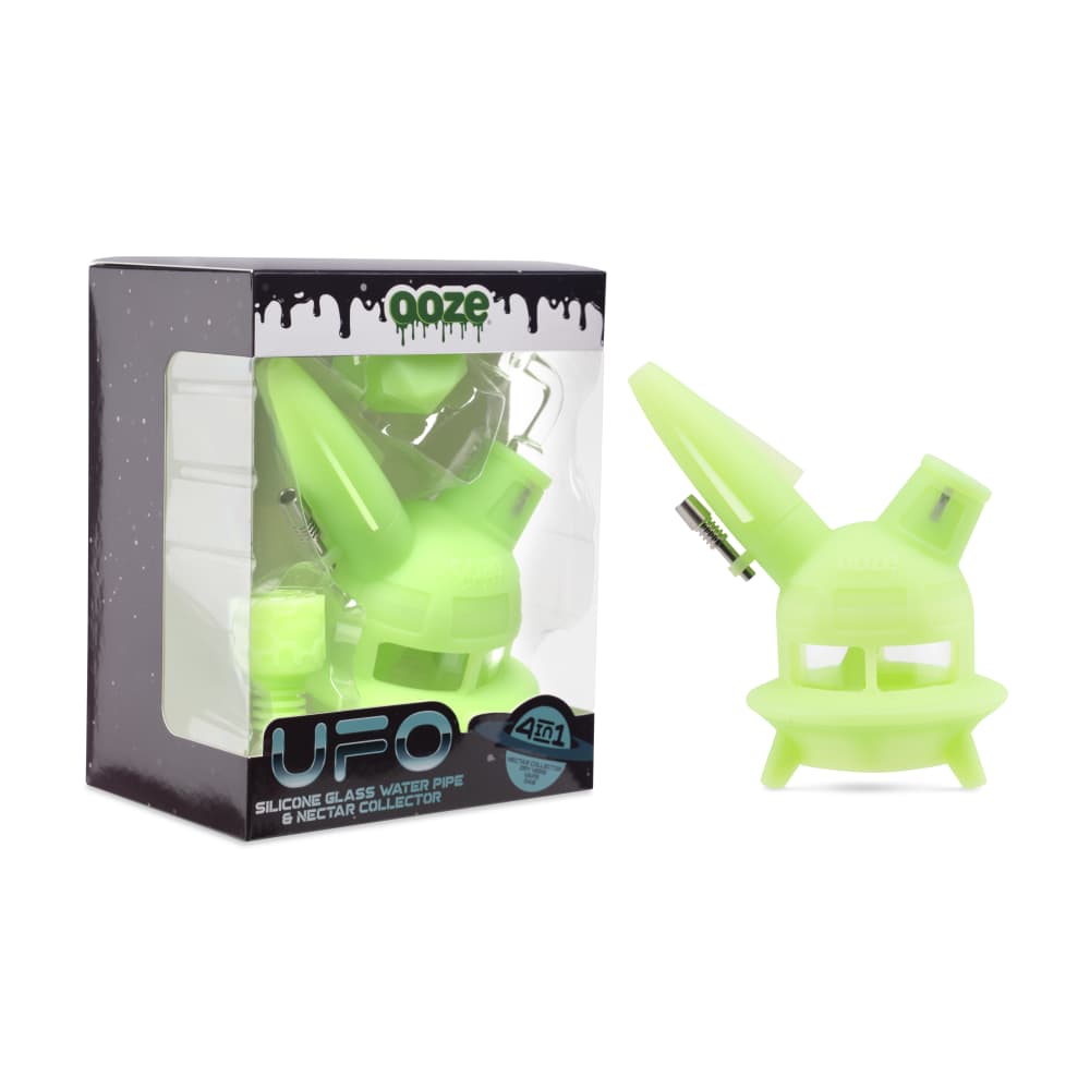 Ooze UFO Silicone Water Pipe - Discreet Smoker