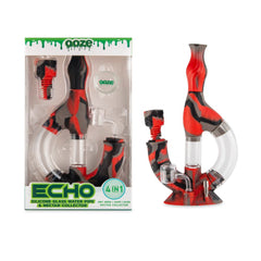 Ooze Echo Silicone Water Pipe - Discreet Smoker