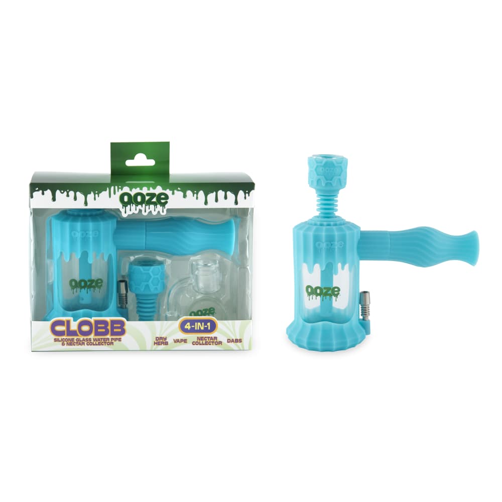 Ooze Clobb Silicone Water Pipe and Dab Straw - Discreet Smoker