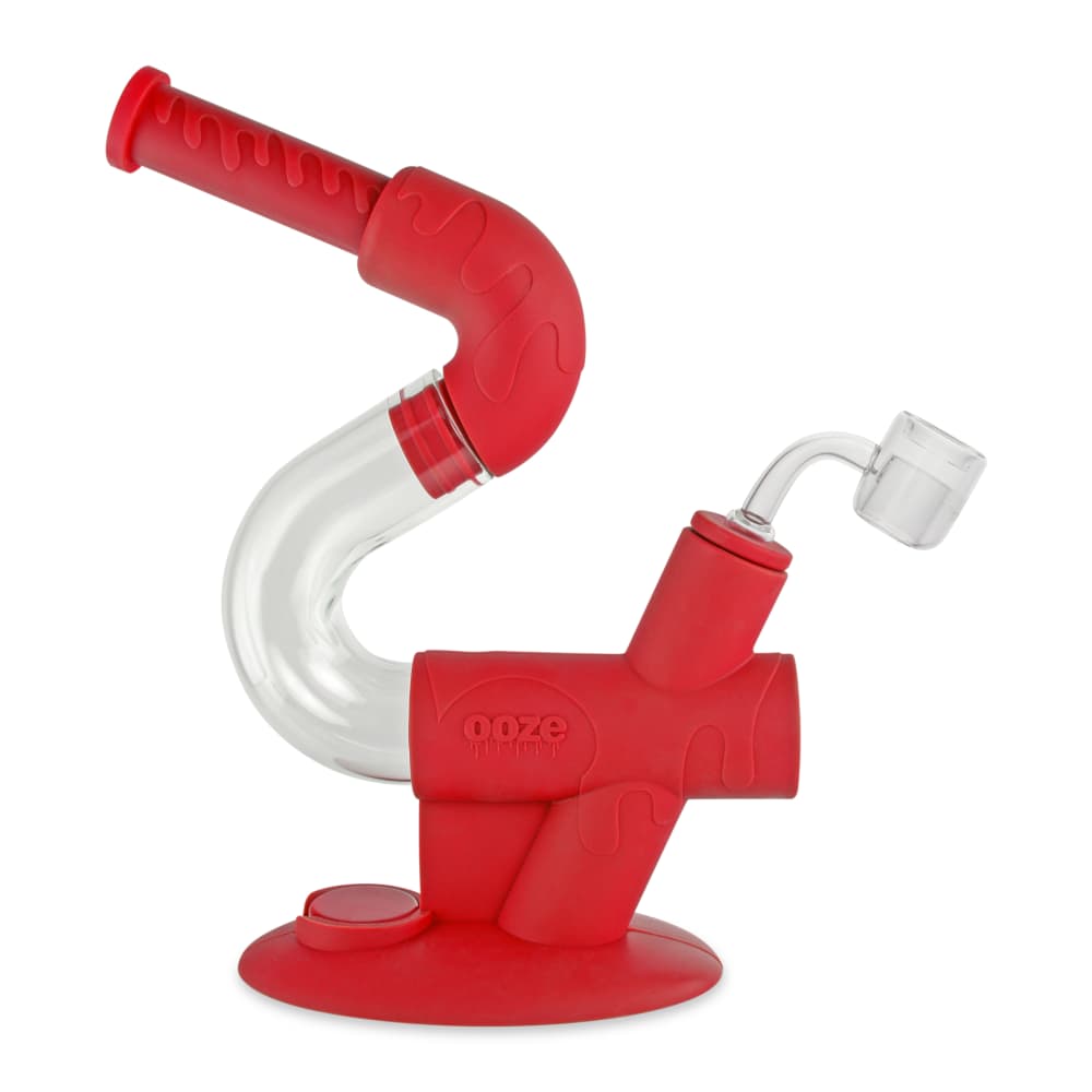Ooze Swerve Silicone Water Pipe - Discreet Smoker