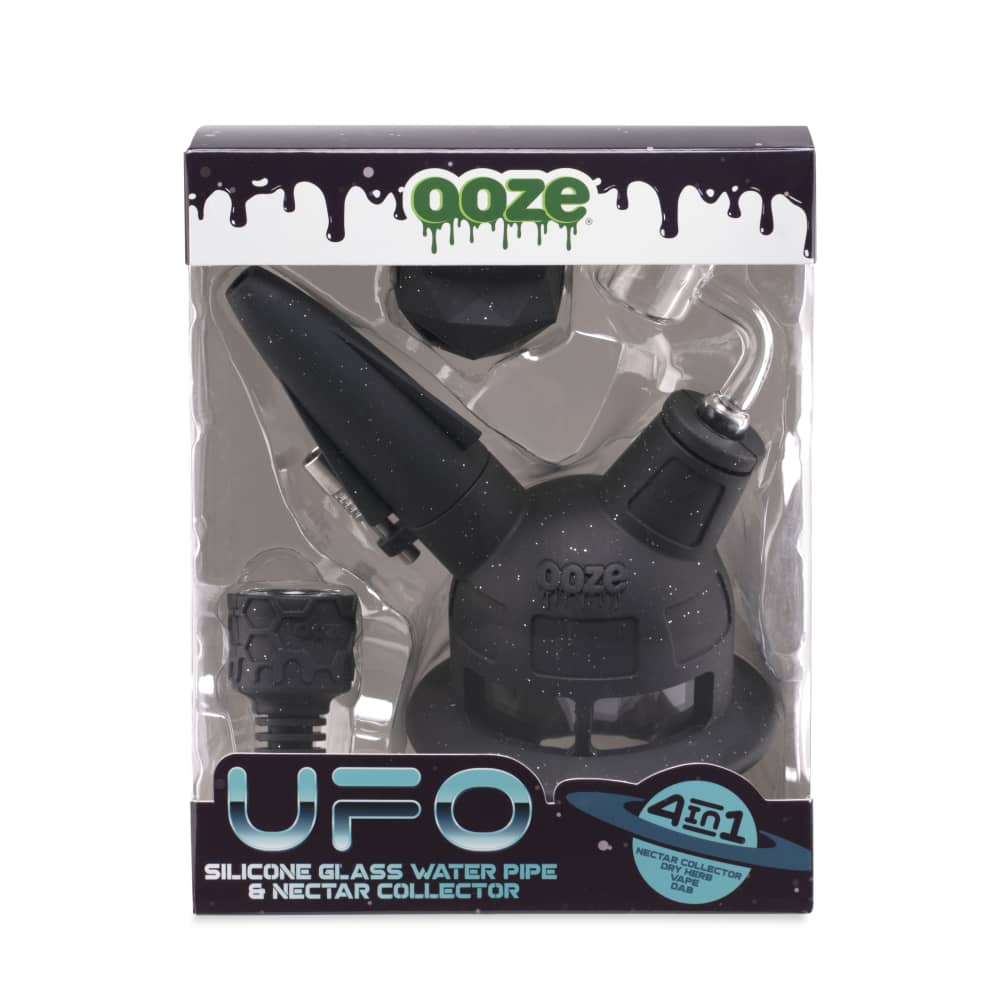 Ooze UFO Silicone Water Pipe - Discreet Smoker