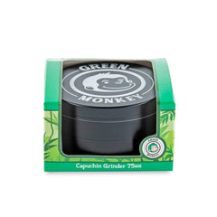 Green Monkey Grinder - Capuchin 4pc - 75mm - Discreet Smoker