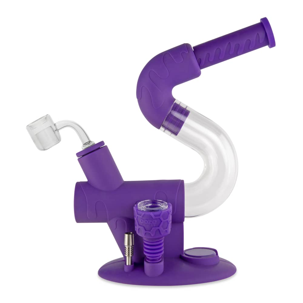 Ooze Swerve Silicone Water Pipe - Discreet Smoker