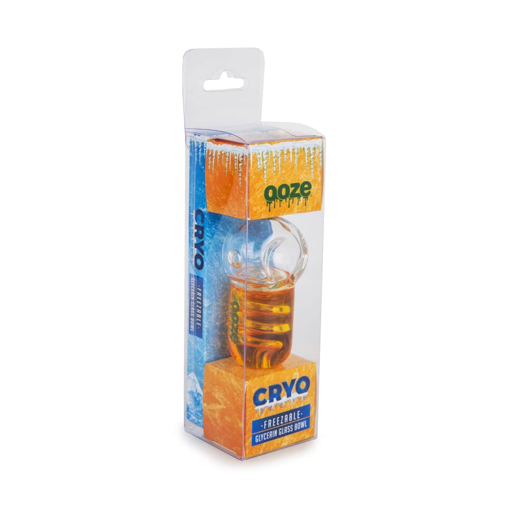 Ooze Cryo Freezable Glycerin Glass Bowl - Discreet Smoker