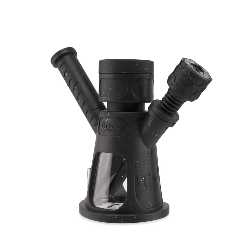 Ooze Hyborg Silicone Glass 4-in-1 Hybrid Water Pipe and Nectar Collector - Discreet Smoker