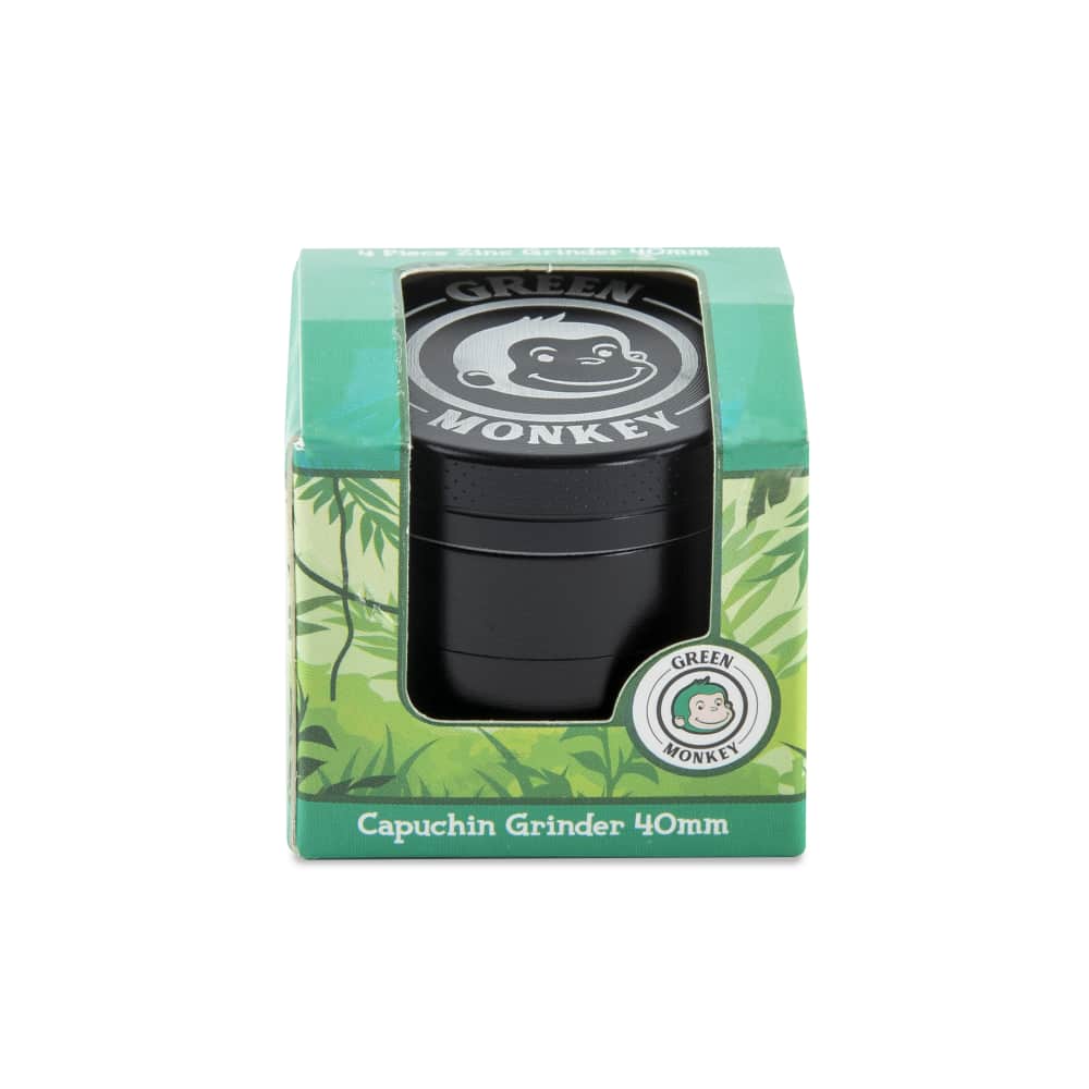 Green Monkey Grinder - Capuchin 4pc - 40mm - Discreet Smoker