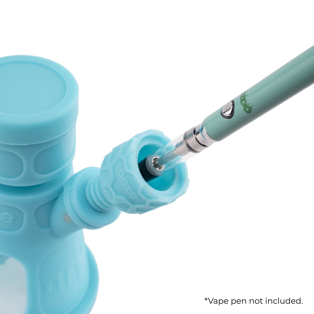 Ooze Hyborg Silicone Glass 4-in-1 Hybrid Water Pipe and Nectar Collector - Discreet Smoker