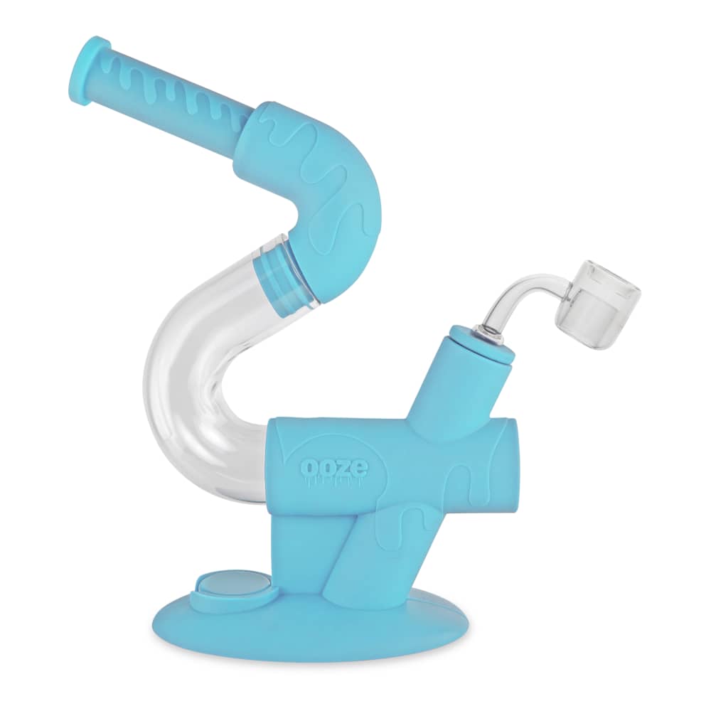 Ooze Swerve Silicone Water Pipe - Discreet Smoker