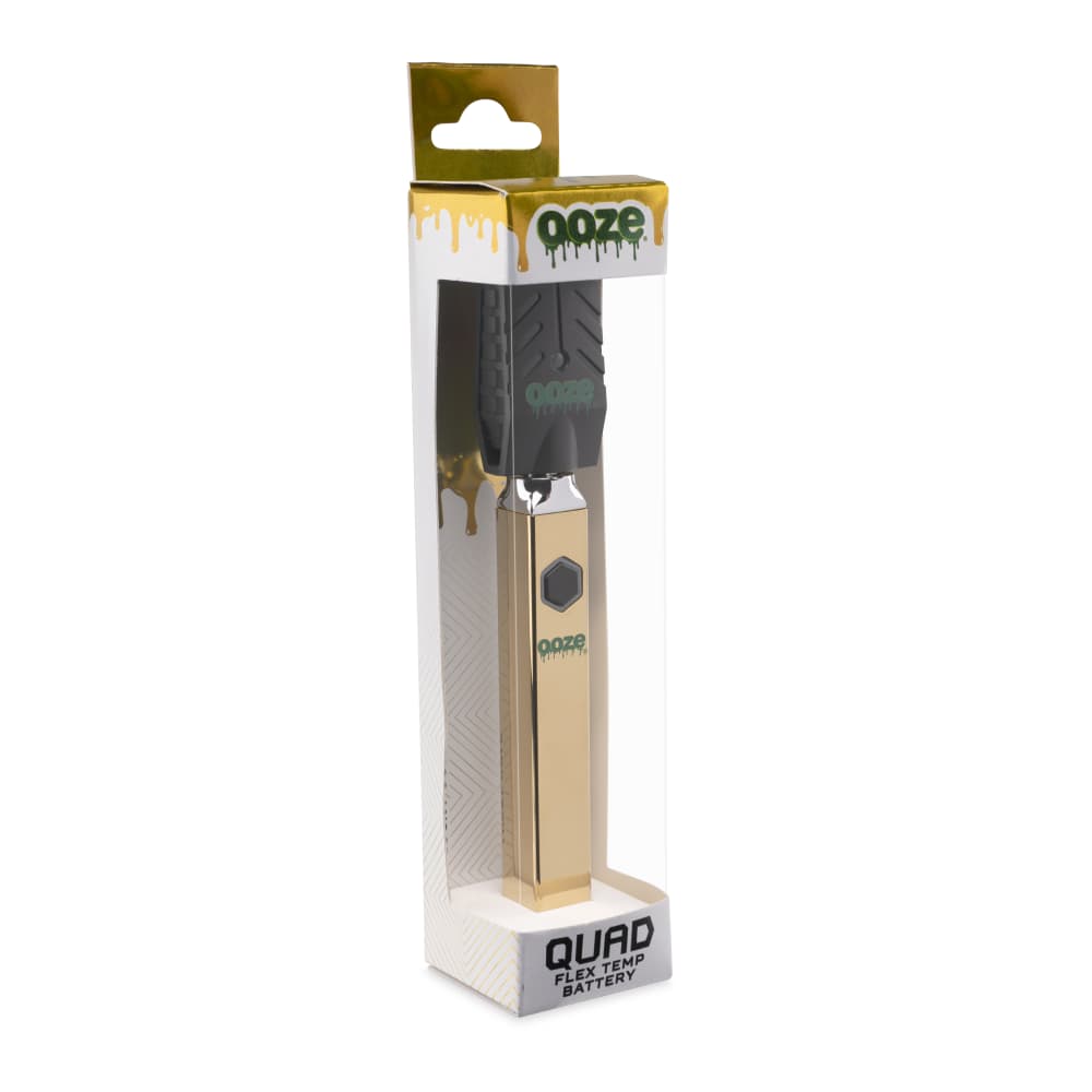 Ooze Quad 510 Thread 500 mAh Square Vape Pen Battery - Discreet Smoker