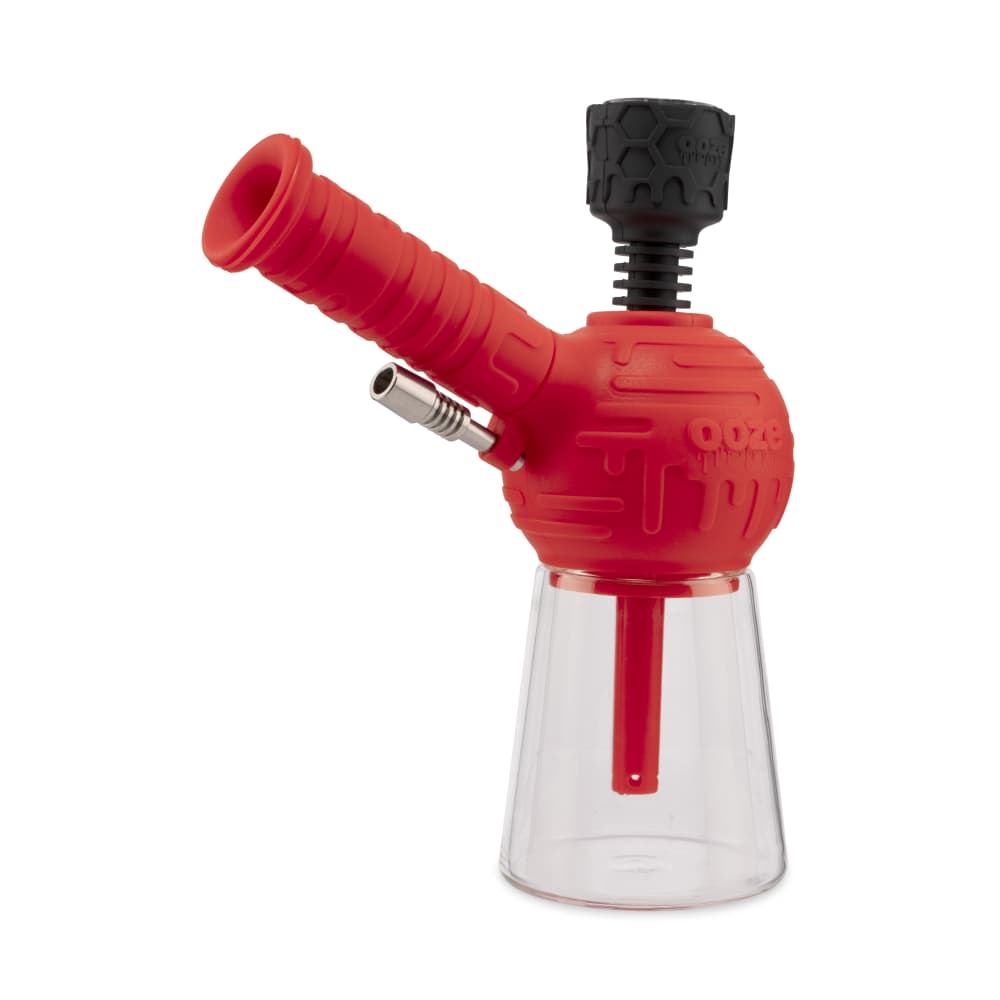 Ooze Blaster Silicone Glass 4-in-1 Hybrid Water Pipe and Dab Straw - Discreet Smoker
