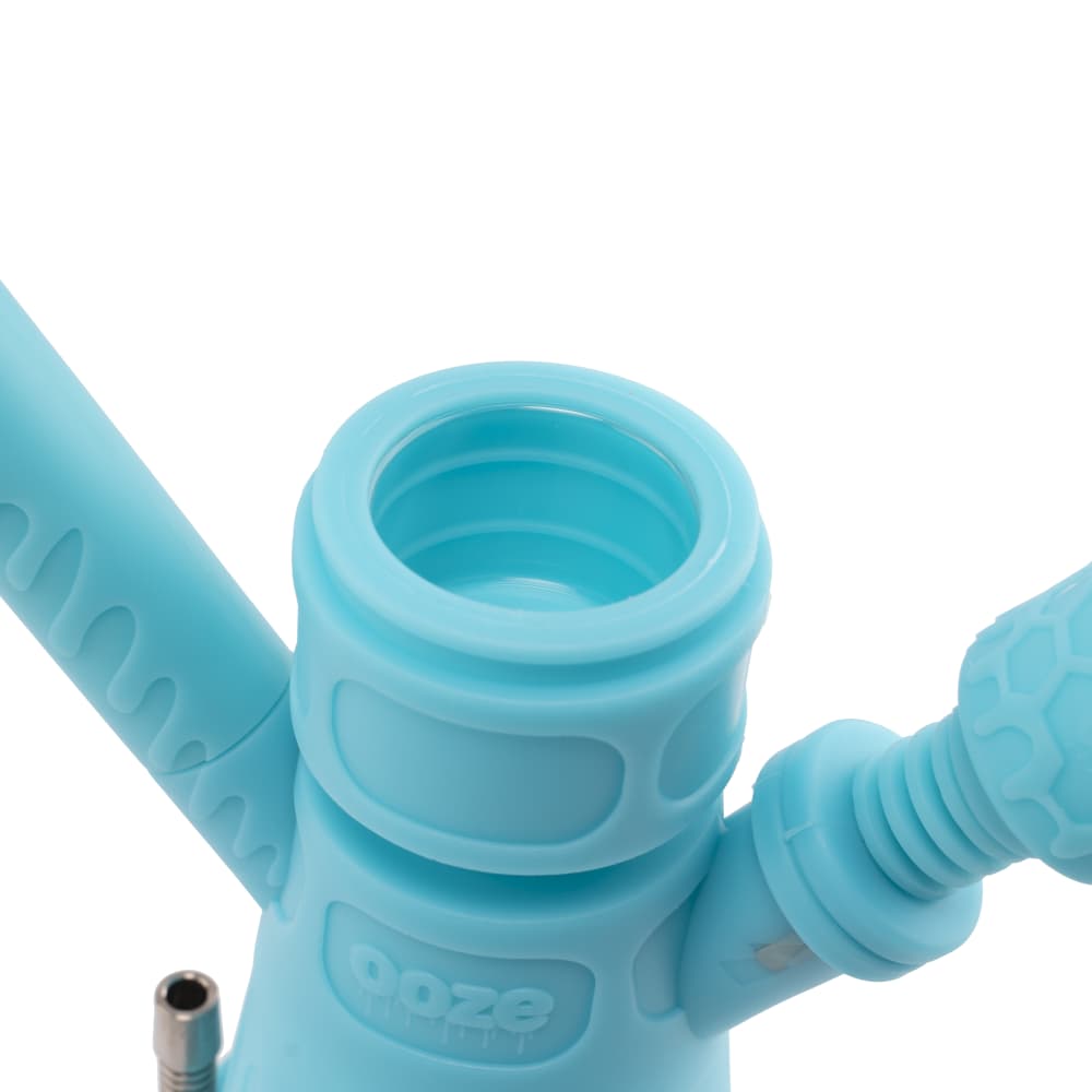 Ooze Hyborg Silicone Glass 4-in-1 Hybrid Water Pipe and Nectar Collector - Discreet Smoker