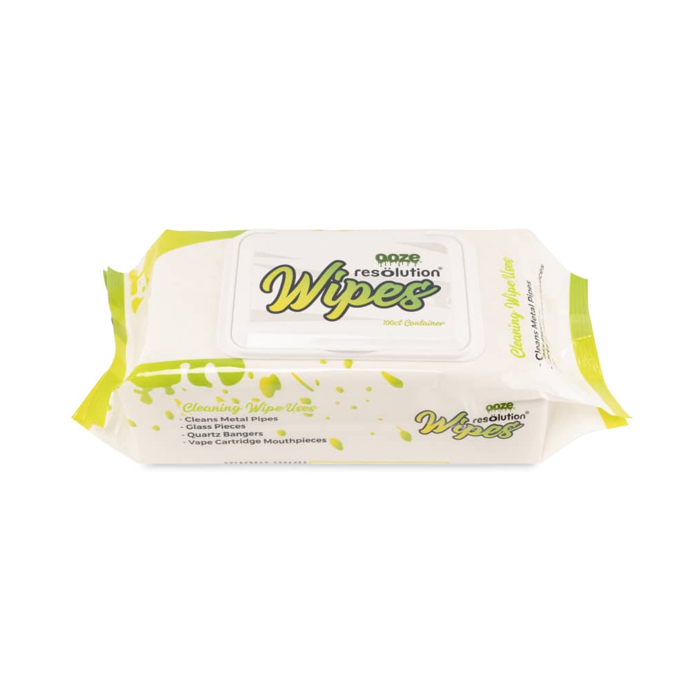 Ooze Resolution Glass Cleaning Res Wipes - 100ct - Discreet Smoker