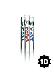 12mm GRAV® Clear Taster® - Pack of 10 - Discreet Smoker