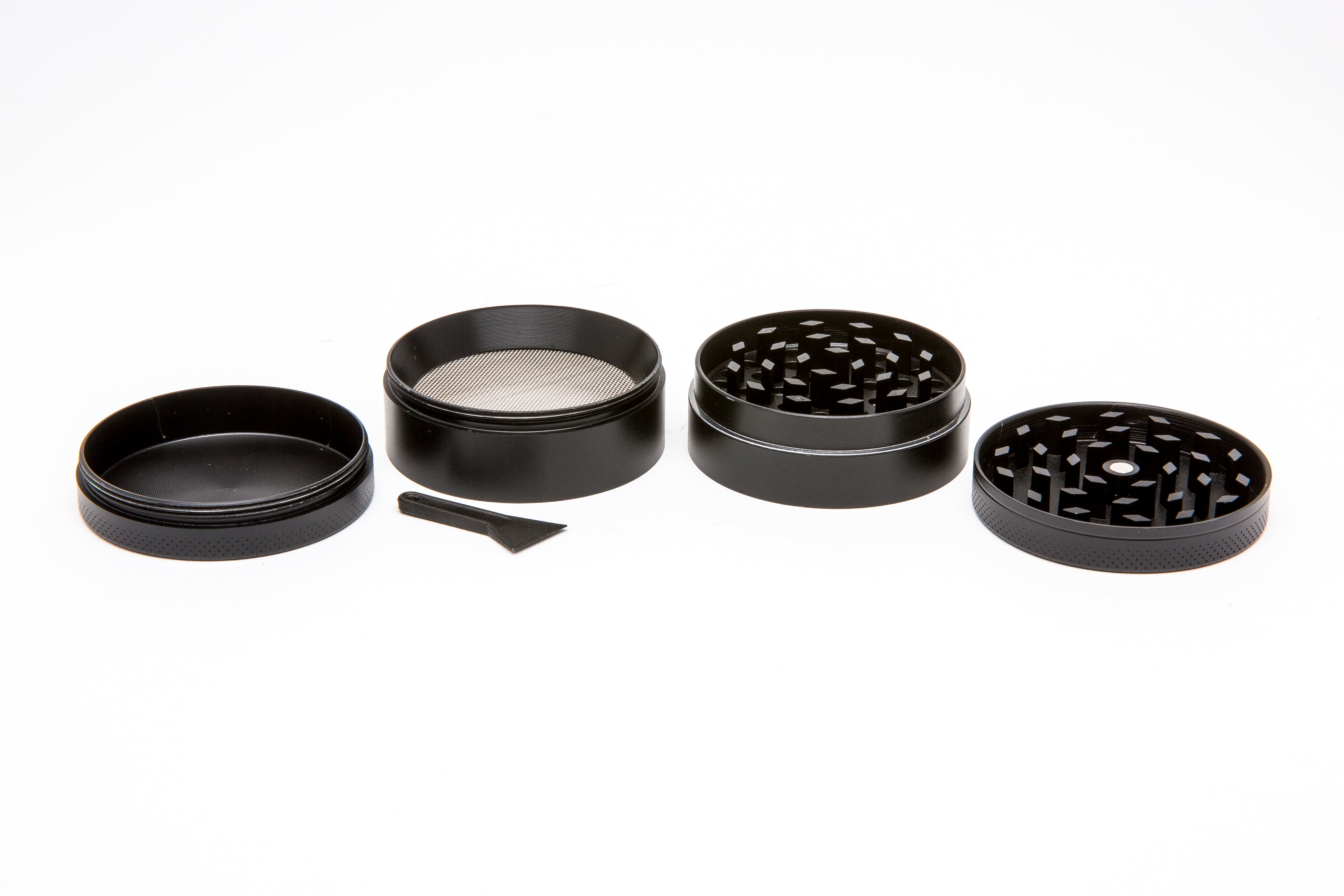 4 Piece Grinder Open with Cleaning Tool Alternative