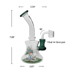Waxmaid Rick & Morty Dab Rig - Discreet Smoker