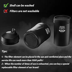 Smoke Hunter 2.0 Personal Air Purifier with Replaceable Filter Element Suitable for Travel and Indoor - Discreet Smoker