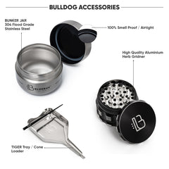 BULLDOG Smell Proof Stash Case - Discreet Smoker