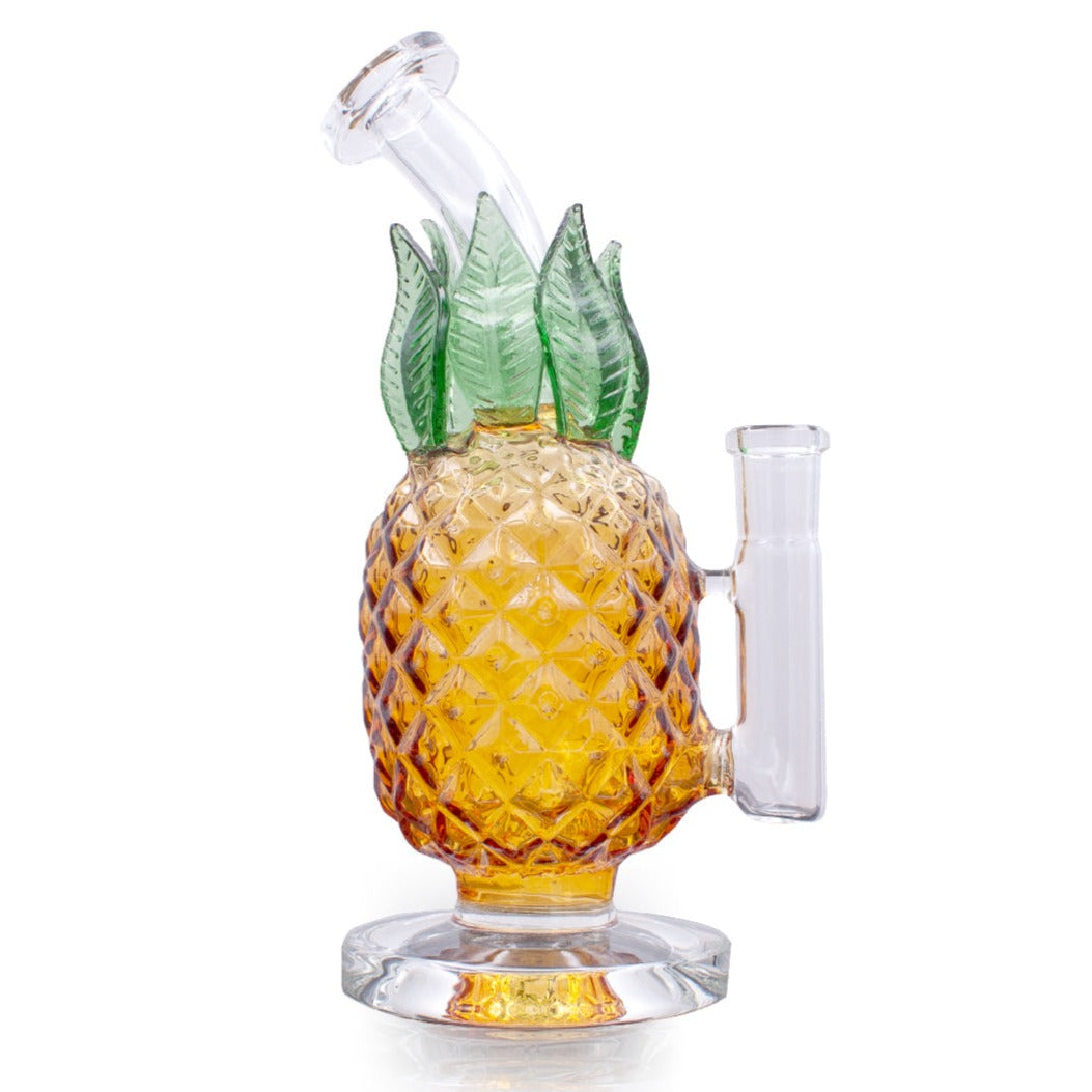 8" Tropicalia Pineapple Dab Rig - Discreet Smoker