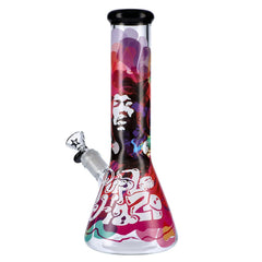 Rock Legends Jimi Rainbow Haze Water Pipe 12 in. - Discreet Smoker