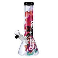 Rock Legends Jimi Rainbow Haze Water Pipe 12 in. - Discreet Smoker