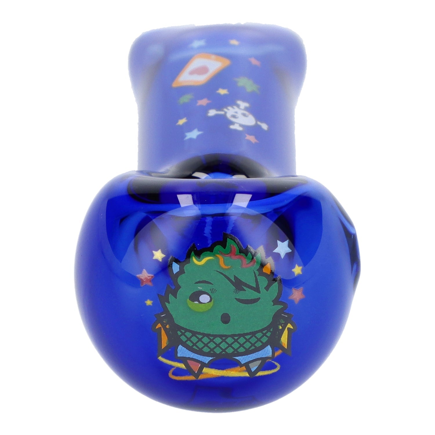 4" Blue Dream Hand Pipe - Transparent Blue - Discreet Smoker