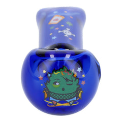 4" Blue Dream Hand Pipe - Transparent Blue - Discreet Smoker