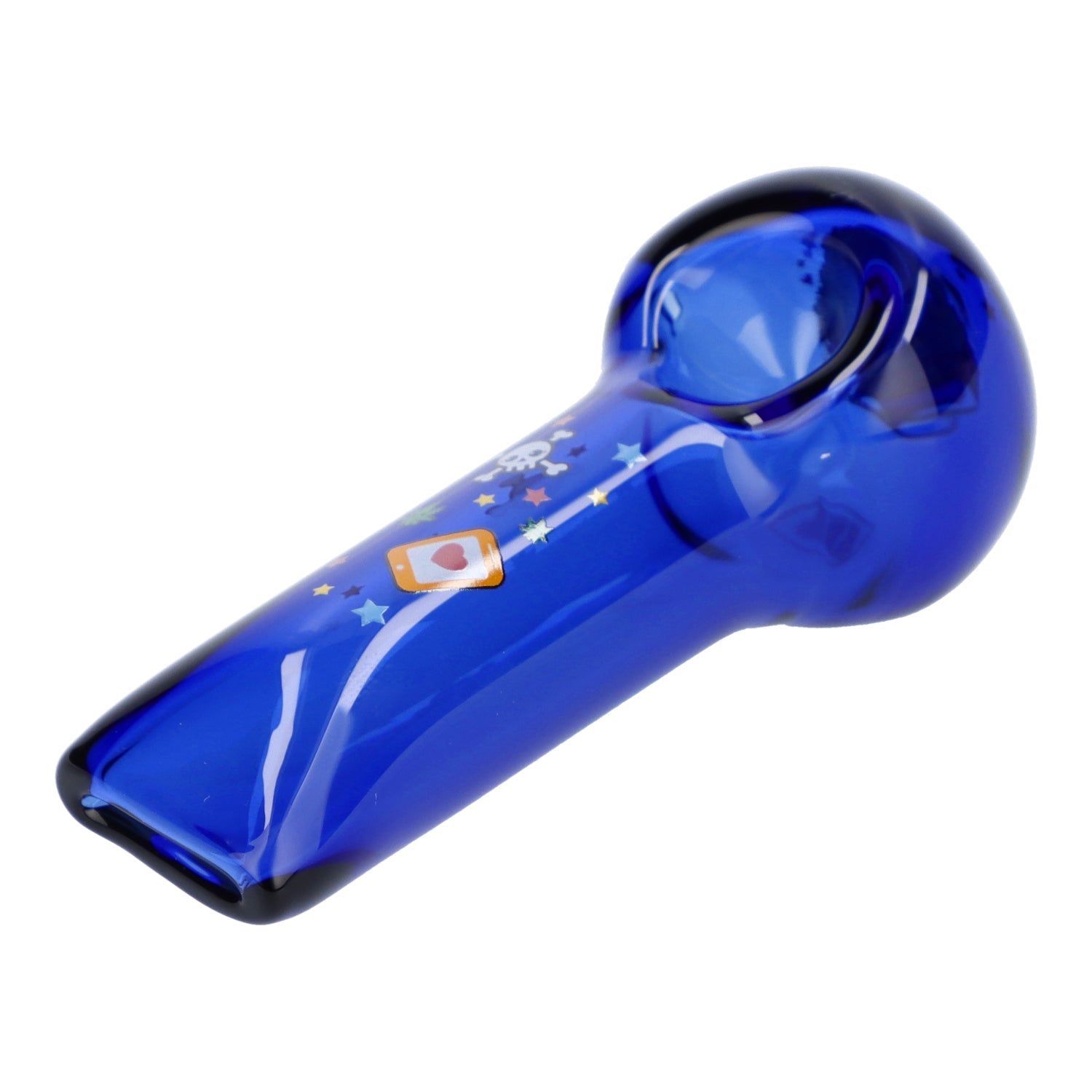 4" Blue Dream Hand Pipe - Transparent Blue - Discreet Smoker