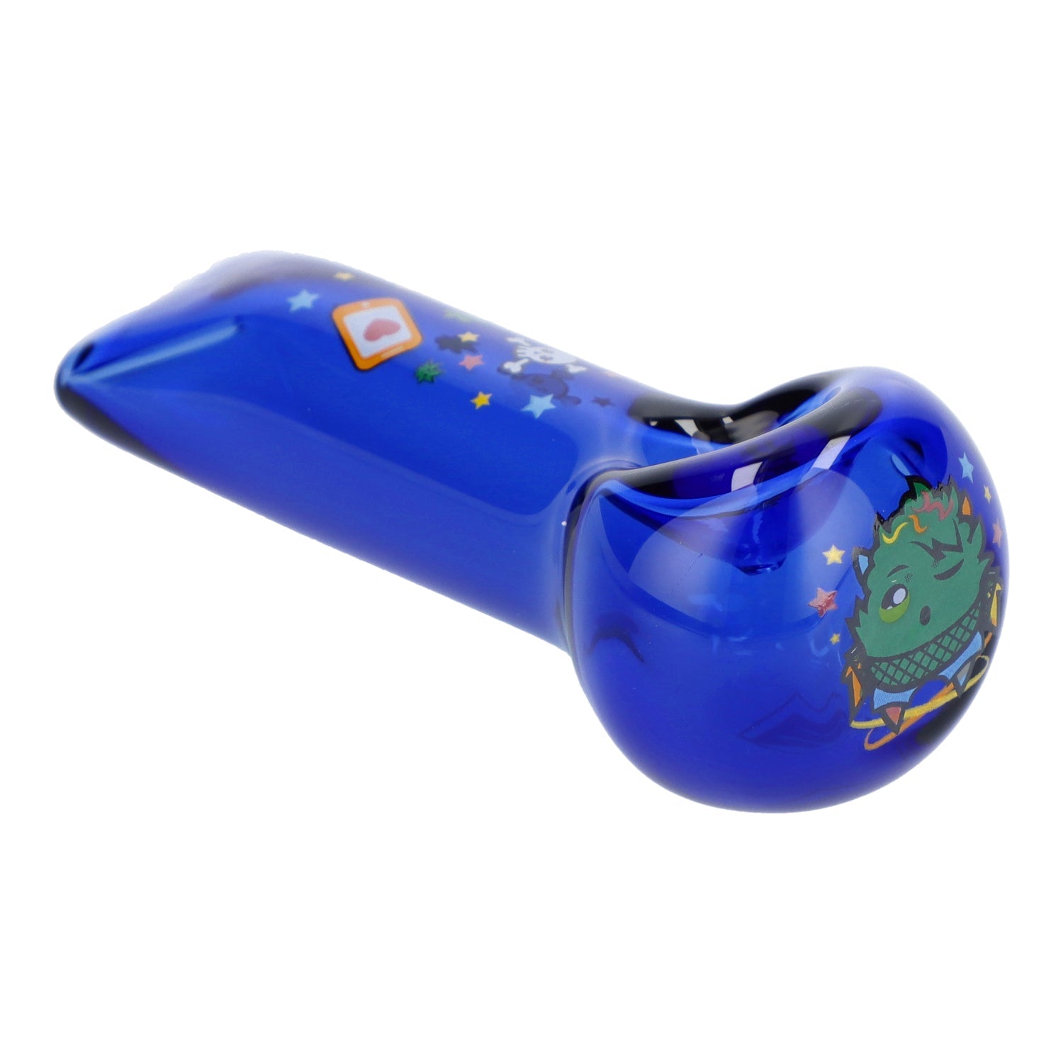 4" Blue Dream Hand Pipe - Transparent Blue - Discreet Smoker