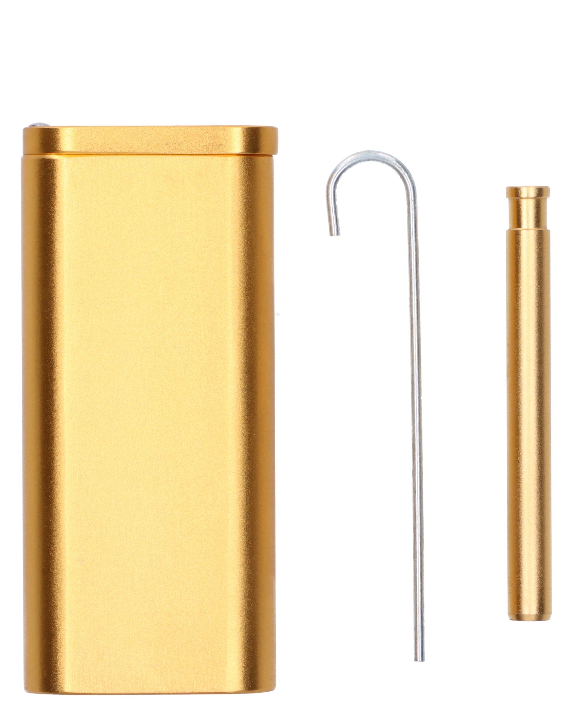 Gold Dugout w/ One Hitte - 4in. - Discreet Smoker